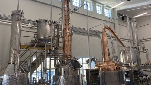 A new structure at Oak House Distillery includes two custom-designed stills and a barrel house. Jerry Slater for The Atlanta Journal-Constitution