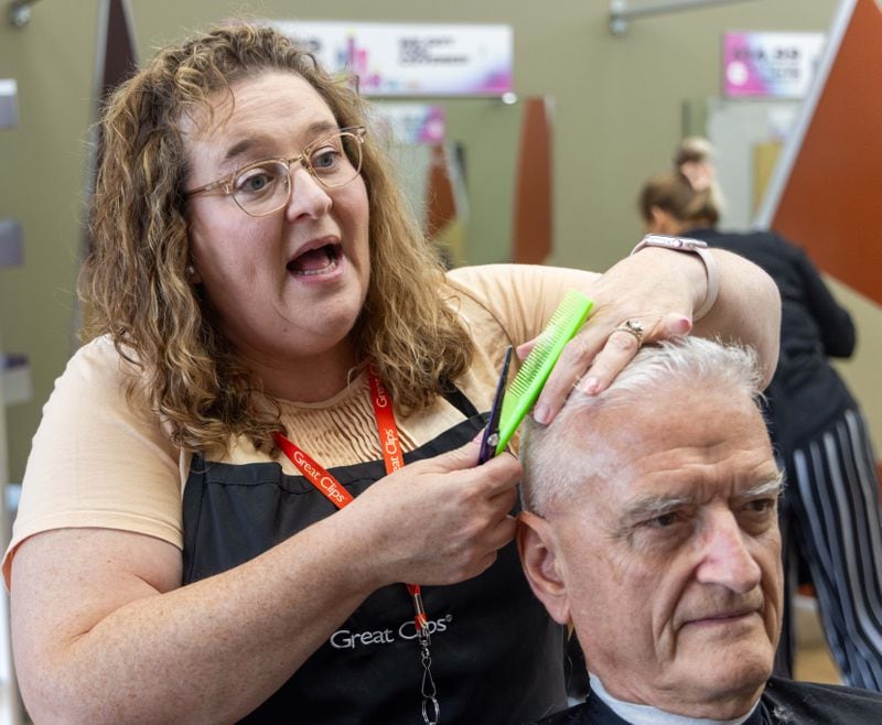 Salon Manager Susan Perdue became a hair stylist later in life.  PHIL SKINNER FOR THE ATLANTA JOURNAL-CONSTITUTION