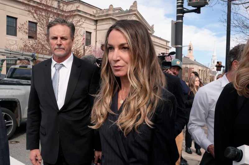 FILE — Karen Read departs Norfolk Superior Court following a day of jury selection in her trial, Wednesday, April 17, 2024, in Dedham, Mass. (AP Photo/Steven Senne, File)