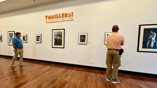 Atlanta photographer Bud Smith shot photos of some of music's most iconic stars as they passed through Georgia. His work is on display at the Tubman African American Museum in Macon through September. (Joe Kovac Jr. / AJC)