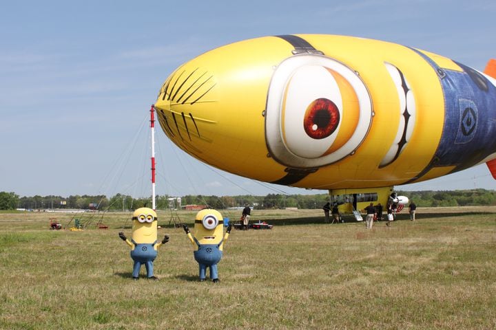 Despicablimp flies over Atlanta