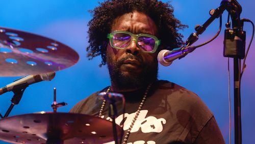 Questlove of The Roots performs in Atlanta during The F.O.R.C.E Tour starring LL Cool J at State Farm Arena on Monday, August 21, 2023. (Natrice Miller/ Natrice.miller@ajc.com)