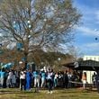 Hundreds attended a balloon release in honor of Kyron Santino Zarco Smith on Wednesday March 13, 2024 at Heard Park in Athens, Georgia. Smith was a 3-year-old killed by gang-related gunfire on March 8, 2024.