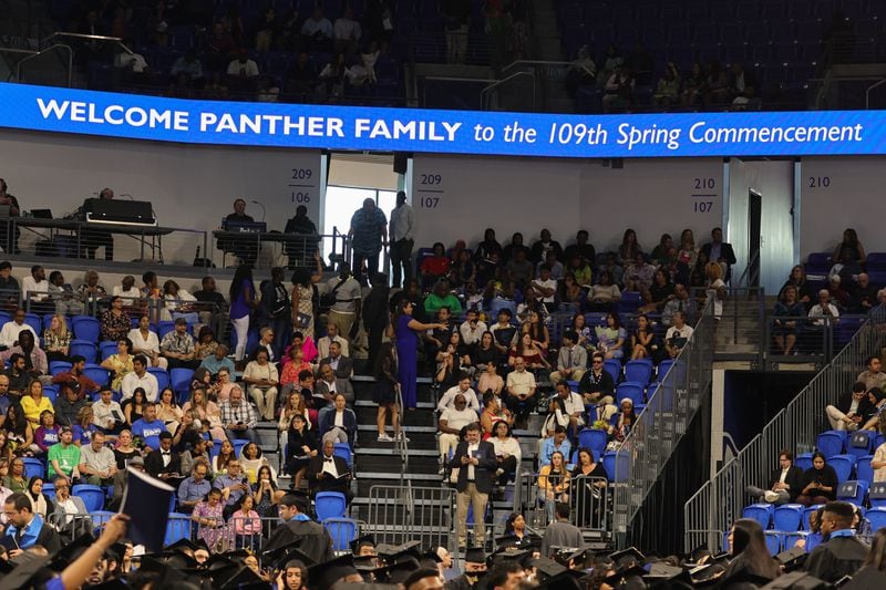 Views of the Georgia State University J. Mack Robinson College of Business morning graduation ceremony at the Georgia State Convocation Center in Atlanta on on Thursday, May 2, 2024. (Natrice Miller/ AJC)