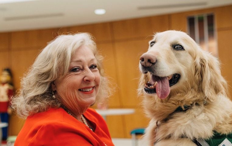 Casper the therapy dog