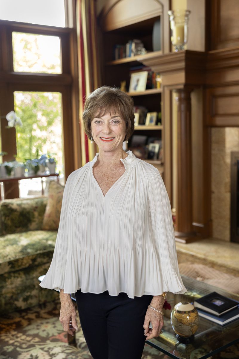 This undated photo provided by Tulane University shows Celia Scott Weatherhead posing for a portrait at her home in Cleveland, Ohio. (Tulane University via AP)