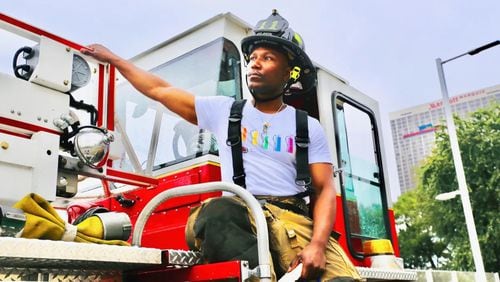 Atlanta Fire and Rescue firefighter Anaré Holmes traded in his protective gear and heavy boots for a slinky dress, makeup and high heels on “RuPaul’s Drag Race All Stars.” (Photo provided by Anaré Holmes)