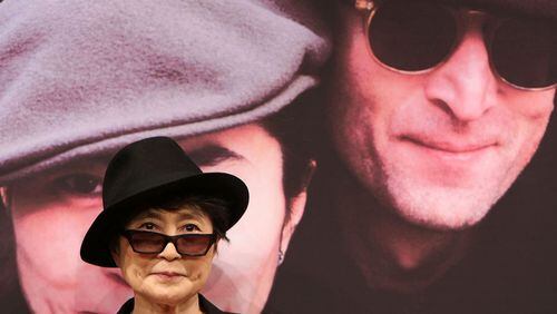 Artist Yoko Ono attends the 'Dream Power John Lennon Super Live' press conference at Imagine Studio of Nippon Broadcasting System on December 2, 2008 in Tokyo, Japan.