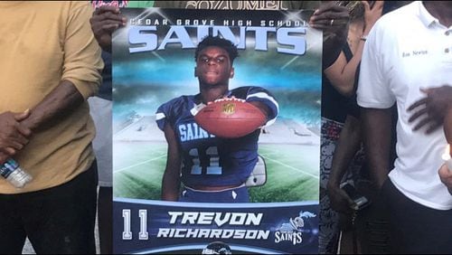 Trevon Richardson, 18, was killed on Memorial Day in 2018, days after he walked across the stage to receive his diploma from Cedar Grove High School in Ellenwood.