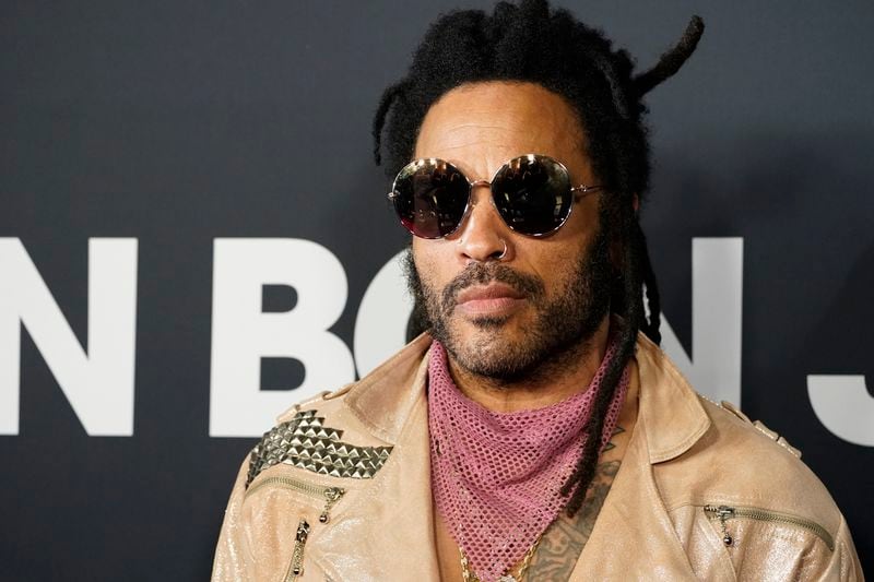 FILE - Lenny Kravitz arrives at MusiCares Person of the Year, Feb. 2, 2024, in Los Angeles. Celebrities including Kravitz are increasingly lending their star power to President Joe Biden, hoping to energize fans to vote for him in November or entice donors to open their checkbooks for his reelection campaign. (Photo by Jordan Strauss/Invision/AP, File)