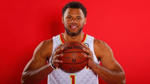 Justin Anderson  of the Atlanta Hawks poses for portraits during media day at Emory Sports Medicine Complex on September 24, 2018 in Atlanta, Georgia.  (Photo by Kevin C. Cox/Getty Images)