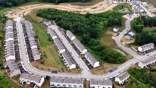 FILE - A housing development in Jackson Township, Pa., is shown on July 11, 2024. (AP Photo/Gene J. Puskar, File)