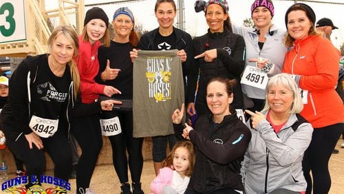 Runners/walkers on Feb. 10 will choose to support either Guns (Cherokee Sheriff's Office) or Hoses (Cherokee Fire Department) to raise money for their chosen charity. (Courtesy of Cherokee County)