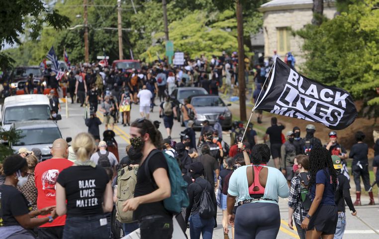 Stone mountain protest