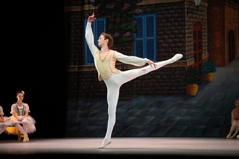 Paxton Speight danced in “Coppelia” with the Pennsylvania Ballet Academy. Courtesy of Atlanta Ballet