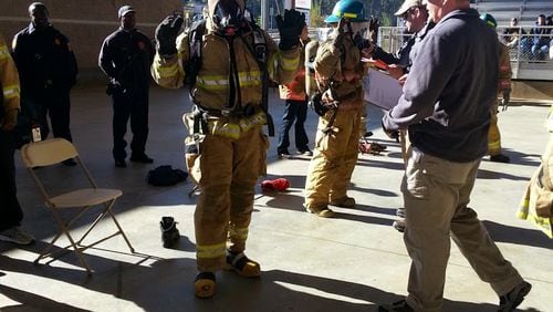 Community education is part of the job of a firefighter. DeKalb County Fire Rescue