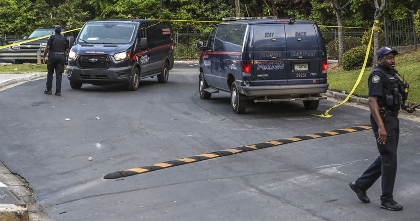 Atlanta police investigate a fatal shooting at the Flipper Temple Apartments located at 2479 Abner Terrace in northwest Atlanta. 
