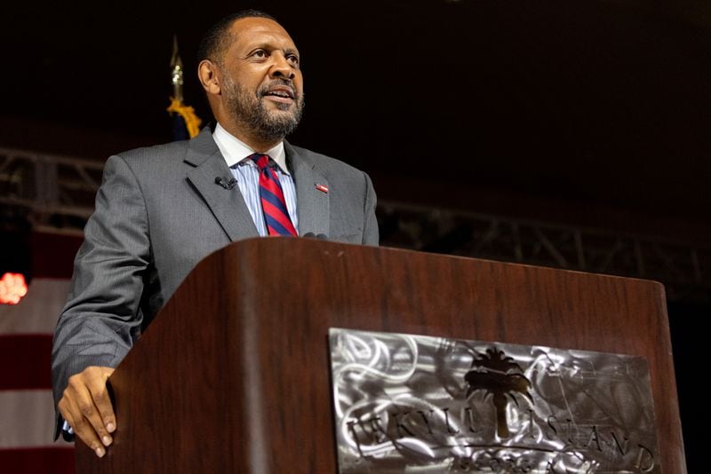 Vernon Jones, a former Democrat who has tried to cast himself as a protege of former President Donald Trump, is the only Republican currently running against Gov. Brian Kemp. Others could be coming, though. (Photo: Nathan Posner for The Atlanta-Journal-Constitution)