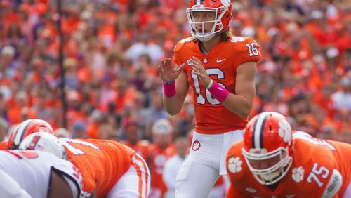 Clemson quarterback Trevor Lawrence.