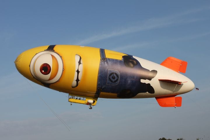 Despicablimp flies over Atlanta