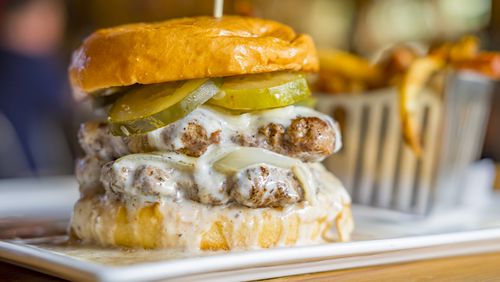 Burgers are on the menu at Halcyon in Forsyth County.