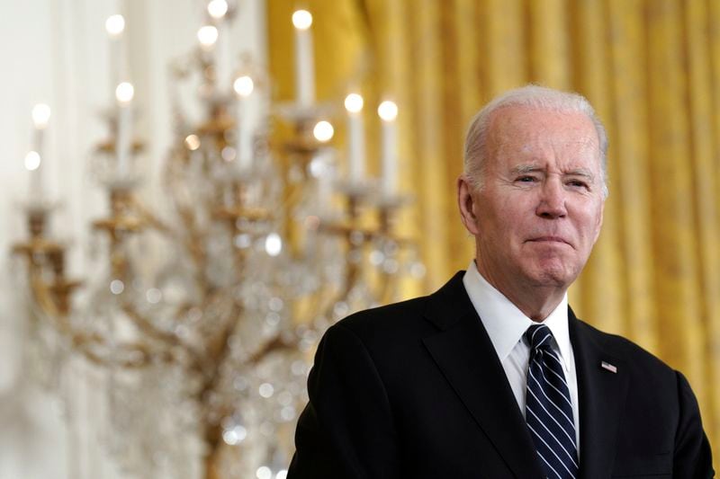 President Joe Biden is having lunch with Senate Democrats today. (Yuri Gripas/The New York Times)