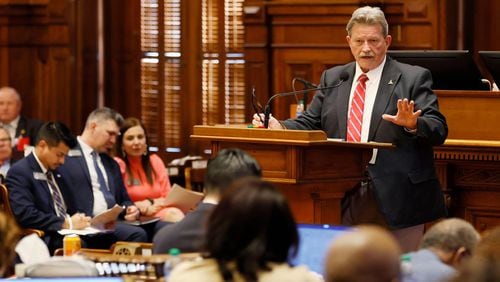 Georgia State Rep. Alan Powell, R-Hartwell, sponsor a bill that would allow marriage and family therapists coming to Georgia from other states to get licensed here without taking more courses. (Miguel Martinez/The Atlanta Journal-Constitution)