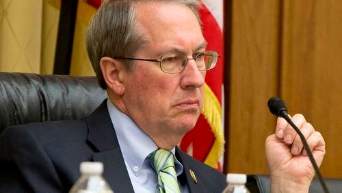 A file photo of House Judiciary Committee Chairman Rep. Bob Goodlatte, R-Va. House Republicans on Monday voted to eviscerate the Office of Congressional Ethics. Under the ethics change pushed by Goodlatte, the independent body would fall under the control of the House Ethics Committee, which is run by lawmakers. AP/Jacquelyn Martin