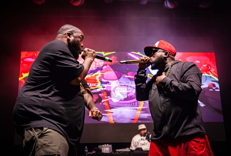 Killer Mike joined Big Boi at the final show of the "Big Night Out" concert series at Centennial Olympic Park on Oct. 25, 2020.