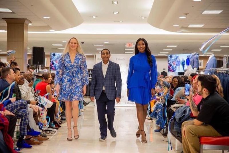 Donald Williamson, prostate cancer survivor, joins in a recent Atlanta fashion show to raise money in the fight for a cure. Courtesy of the 7th Annual Blue Jacket Fashion Show benefitting the ZERO Prostate Cancer organization