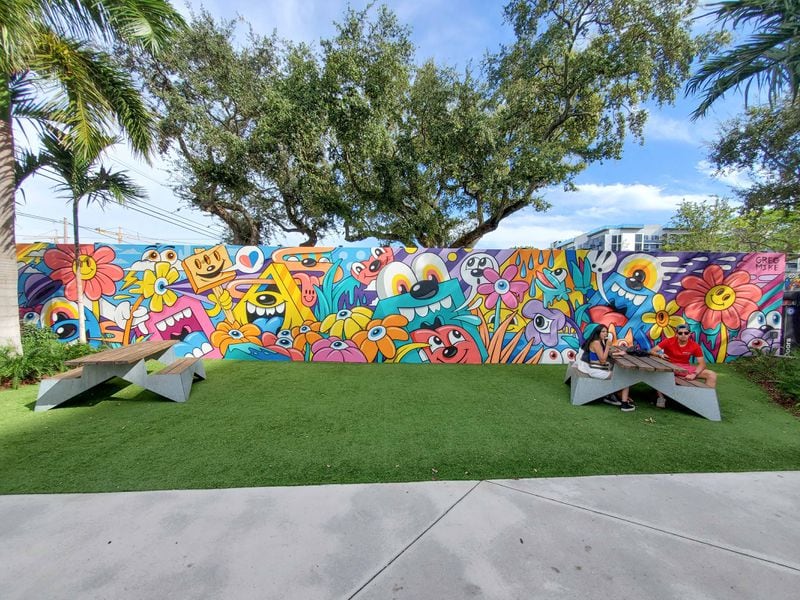 "Garden of Gratitude," Greg Mike's mural for Miami's Wynwood Walls. (Courtesy)