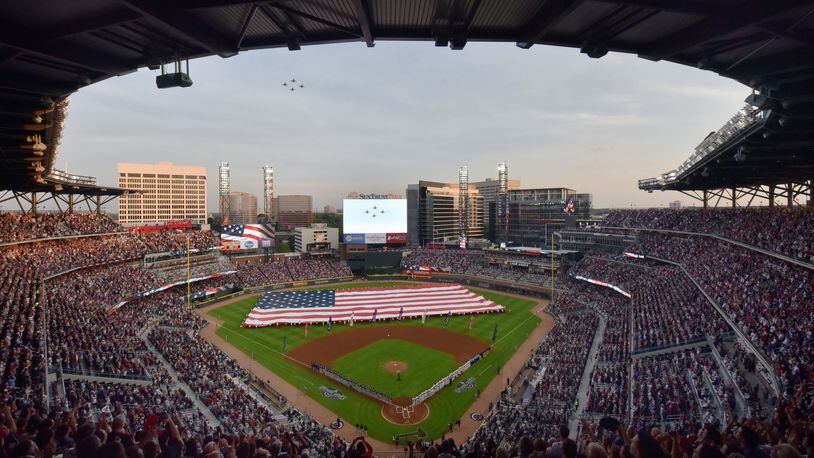 SunTrust Park, home of the Atlanta Braves, is beginning to look a