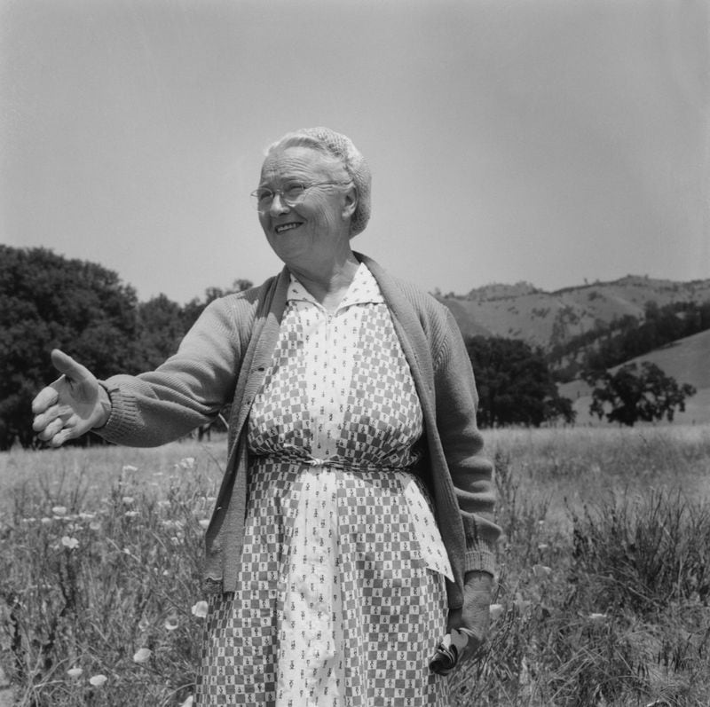 The Booth Western Art Museum exhibition "Dorothea Lange and Pirkle Jones: Death of a Valley" documents the erasure of a Napa Valley farming community in the 1950s to make way for the Monticello Dam and includes this image by renowned photographer Dorothea Lange "Older Woman with Extended Hand, from Death of a Valley," (1956).
(Courtesy of Oakland Museum of California / Booth Western Art Museum)