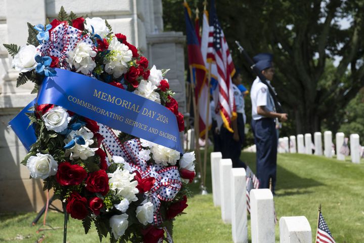 The 2024 Memorial Day ceremony at Marietta National Cemetery on Monday, May 27, 2024. (Ben Gray / Ben@BenGray.com)