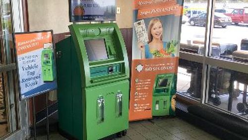 Clayton County now has a self-service car tag kiosk at the Lovejoy Kroger.