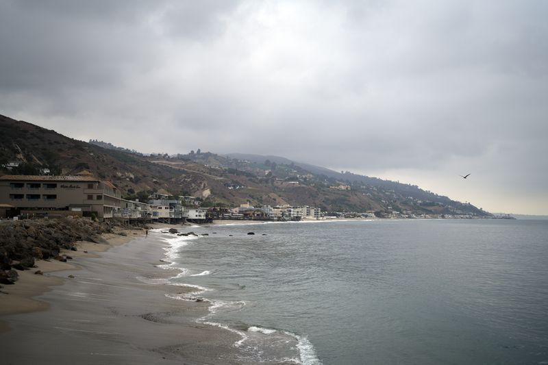 The Pacific coastline is shown Thursday, Sept. 12, 2024, in Malibu, Calif., following a 4.7 magnitude earthquake in the area. (AP Photo/Eric Thayer)