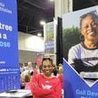 Olympic gold medalist Gail Devers, who will run Peachtree with a Purpose for the Atlanta Track Club, was at the Health & Fitness Expo to meet other runners and sign autographs.