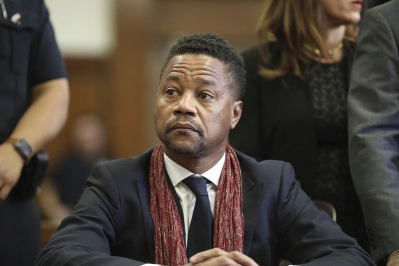 FILE - Actor Cuba Gooding Jr. appears in court, Jan. 22, 2020, in New York. (Alec Tabak/The Daily News via AP, Pool, File)