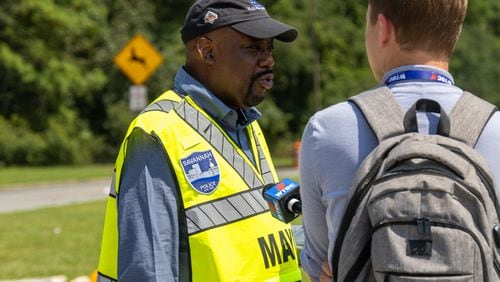 Savannah Mayor Van R Johnson, seen here in a file photo, has accused Chatham County District Attorney Shalena Cook Jones of dismissing cases for political gain. (AJC Photo/Katelyn Myrick)