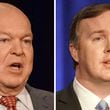 Former state Senate Majority Leader Mike Dugan, left, is running against Brian Jack, a longtime aide to Donald Trump, in Tuesday's runoff for the GOP nomination in the 3rd Congressional District.