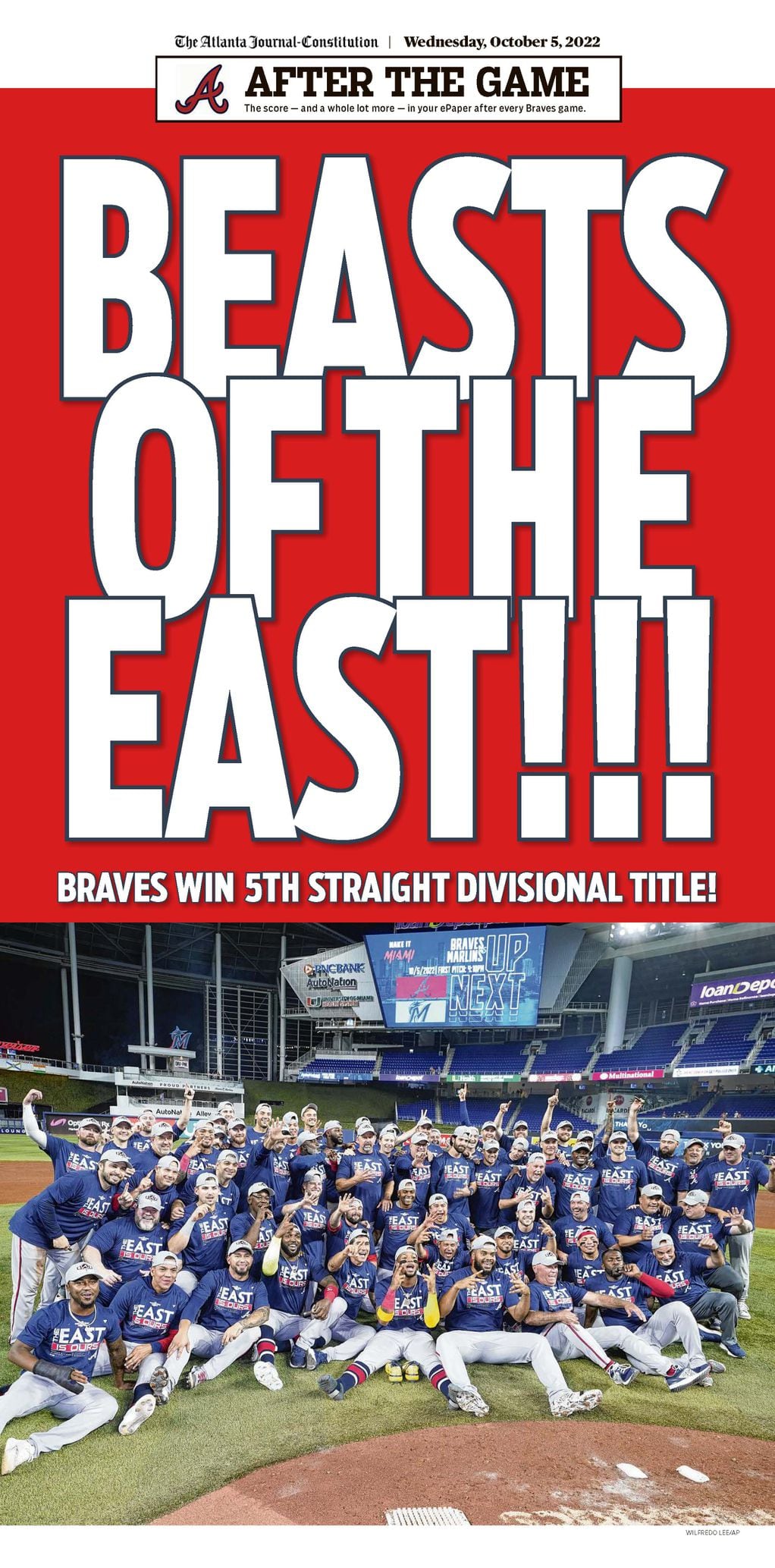 Beasts of the East! — Read about the Braves' repeat victory as NL