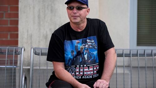 Joseph Wiederien speaks during an interview with The Associated Press, Friday, Sept. 6, 2024, in Des Moines, Iowa. (AP Photo/Charlie Neibergall)