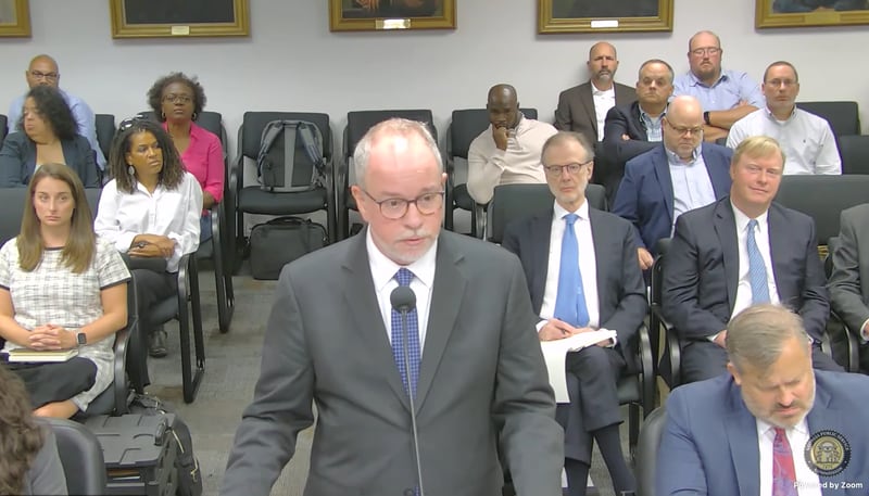 Bill Maurer, a senior attorney for the Institute of Justice, spoke to the Georgia Public Service Commission on Aug. 6, 2024.