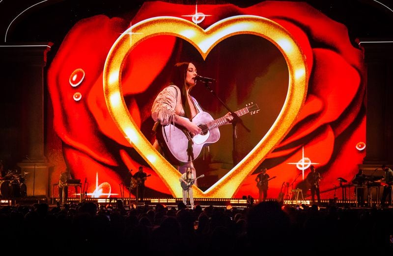 Kacey Musgraves at State Farm Arena Feb. 9, 2022 for her first arena tour supporting her latest album "Star-Crossed." 
