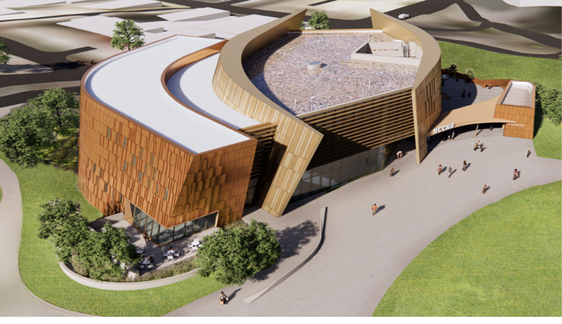 A rendering of the newly-expanded National Center for Civil and Human Rights, which is expected to open in September of 2025.