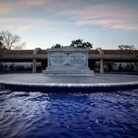 The tomb of the Rev. Martin Luther King Jr. and his wife Coretta Scott King is seen on Monday, Jan. 20, 2020, in Atlanta. BRANDEN CAMP/SPECIAL