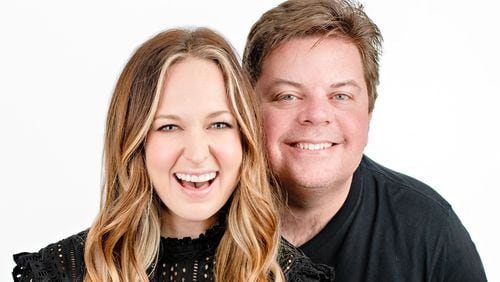 Callie and Jeff Dauler are an Atlanta married couple with a daily podcast called "UPSIDE." PUBLICITY PHOTO