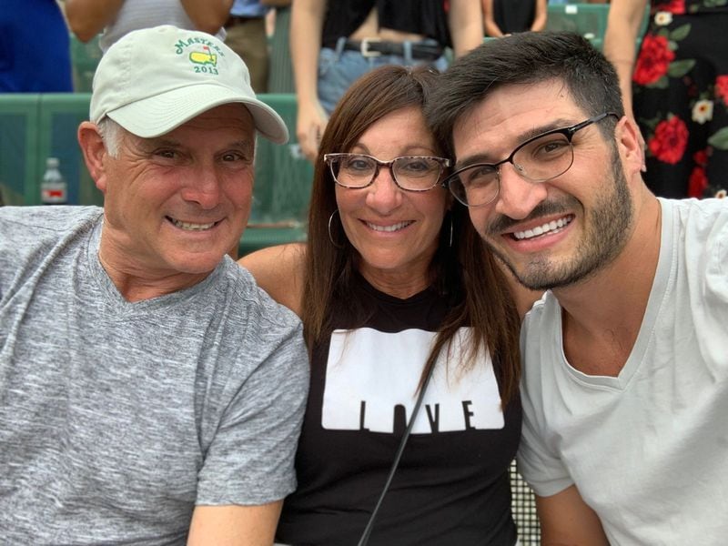 Margo Jakobs, with her husband David (left) and son, Bryce.CONTRIBUTED