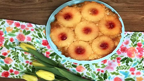 Pineapple Upside Down Cake from "The Best Cook in the World: Tales From My Momma's Table," by Rick Bragg. (Michelle Stark/Tampa Bay Times/TNS)