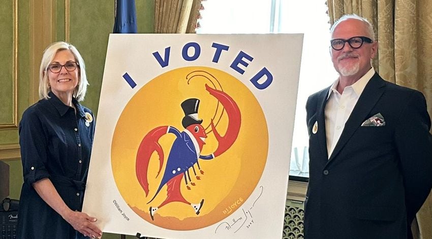 Louisiana's 2024 "I Voted" design winner